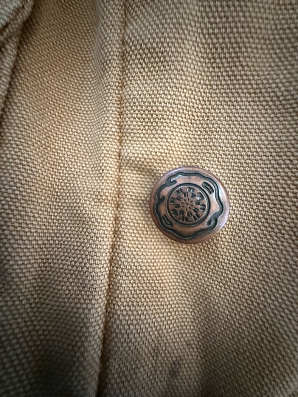 Vintage Big Ben Wrangler Chore coat, 44 Long, blanket lined canvas barn jkt USA - Picture 4 of 5